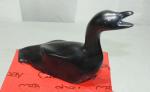 Hand-Carved Soapstone Nesting Bird Duck Goose