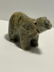 Signed Ron Ekemo Inuit Soapstone Bear Sculpture