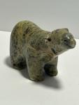 Signed Ron Ekemo Inuit Soapstone Bear Sculpture