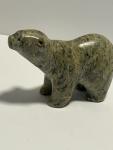 Signed Ron Ekemo Inuit Soapstone Bear Sculpture