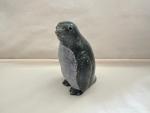 Signed Inuit Soapstone Penguin Art Figurine