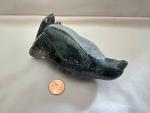 Signed Inuit Soapstone Penguin Art Figurine