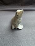 Inuit Soapstone Seal Sculpture by Harry Alaska