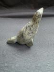 Inuit Soapstone Seal Sculpture by Harry Alaska