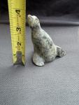 Inuit Soapstone Seal Sculpture by Harry Alaska