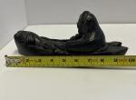 Wolf Sculpture with Seal - Handmade Inuit Art