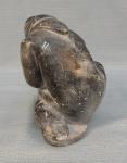 Inuit Ice Fisherman Soapstone Figurine, 6 Inches