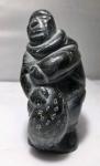 Inuit Soapstone Seal Hunter Art Carving 5
