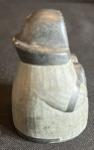 Hand Carved Soapstone Eskimo Sculpture 2.5 Inches