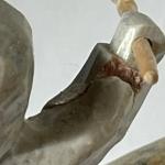 Inuit Hunter Soapstone Kayak Figurine Art Piece