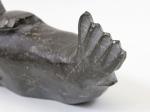 Josie Epoo 1974 Inuit Soapstone Basking Seal