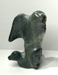 Signed 2006 Inuit Art Carving by Samwillie Amagoalik