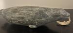 Inuit Soapstone Seal Sculpture - Vintage Art Piece