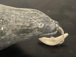 Inuit Soapstone Seal Sculpture - Vintage Art Piece