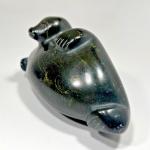 Inuit 6" Soapstone Walrus Carving, Hand Signed