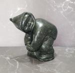 Authentic Soapstone Eskimo Carving by Juanisi Naukarua