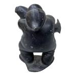 Inuit Soapstone Carving: Hunter with Seal 7