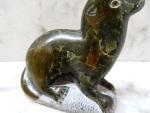 Hand Carved Vintage Inuit Soapstone Seal Art