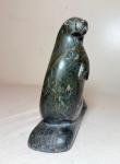 Green Soapstone Seal Inuit Carving Sculpture