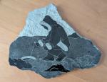 Inuit Soapstone Ice Fishing Wall Hanging Art