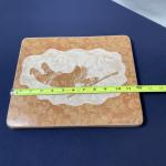 David Bernett Inuit Hunter Marble Sculpture 10” x 12”