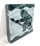 David Bernett Signed Inuit Hunter Marble Sculpture