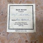 David Bernett Inuit Hunter Marble Sculpture 10” x 12”