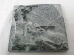 David Bernett Carved Green Marble Future Sculpture