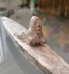 Inuit Soapstone Kayak and Hunter Sculpture