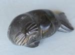 Vintage Inuit Soapstone Walrus Carving - Signed