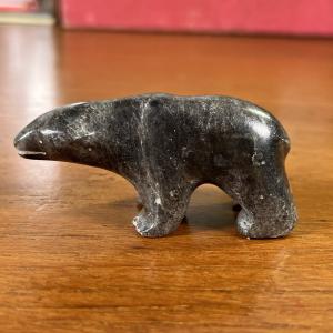 Inuit Soapstone Carving of Polar Bear Sculpture