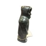 Hand-Carved Soapstone Eskimo Art Figure with Signature