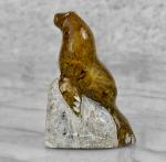 Traditional Inuit Soapstone Seal Sculpture
