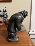 Large Inuit Soapstone Figure by Laimekee Kakee
