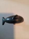 Signed Soapstone Whale Inuit Art Carving