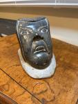 Signed Inuit Soapstone Seal Carving - Vintage
