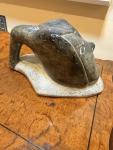 Signed Inuit Soapstone Seal Carving - Vintage