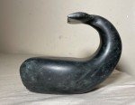 Vintage Hand-Carved Soapstone Whale Inuit Sculpture
