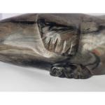 Soapstone Walrus Carving with Tusks - Inuit Art