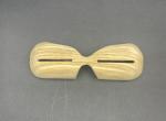 Inuit Wooden Snow Goggles - Rustic Carved Art