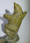 Original Soapstone Dancing Bear Inuit Carving