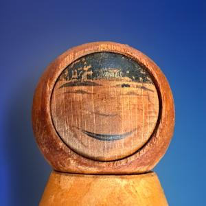 Rare Arne Tjomsland Eskimo Wood Figurine