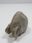 Inuit Soapstone Mammoth Carving Figurine
