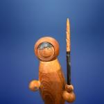 Rare Arne Tjomsland Eskimo Wood Figurine
