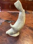 Handmade Inuit Seal Stone Carving Sculpture