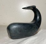 Vintage Hand-Carved Soapstone Whale Inuit Sculpture