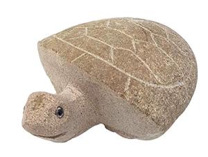 Unique 6" Granite Turtle Sculpture - Stone Age Carvings