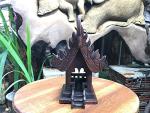 Spirit House Teak Wood Inuit Art Sculpture