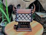 Spirit House Teak Wood Inuit Art Sculpture