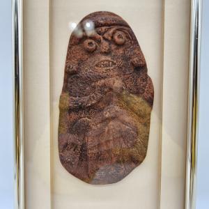 Ancient Inuit Clay Carving of Worshipper Idol